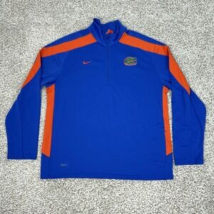 Florida Gators Pullover Mens XL NCAA Football Nike 1/4 Zip Coach Team Issued